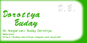 dorottya buday business card